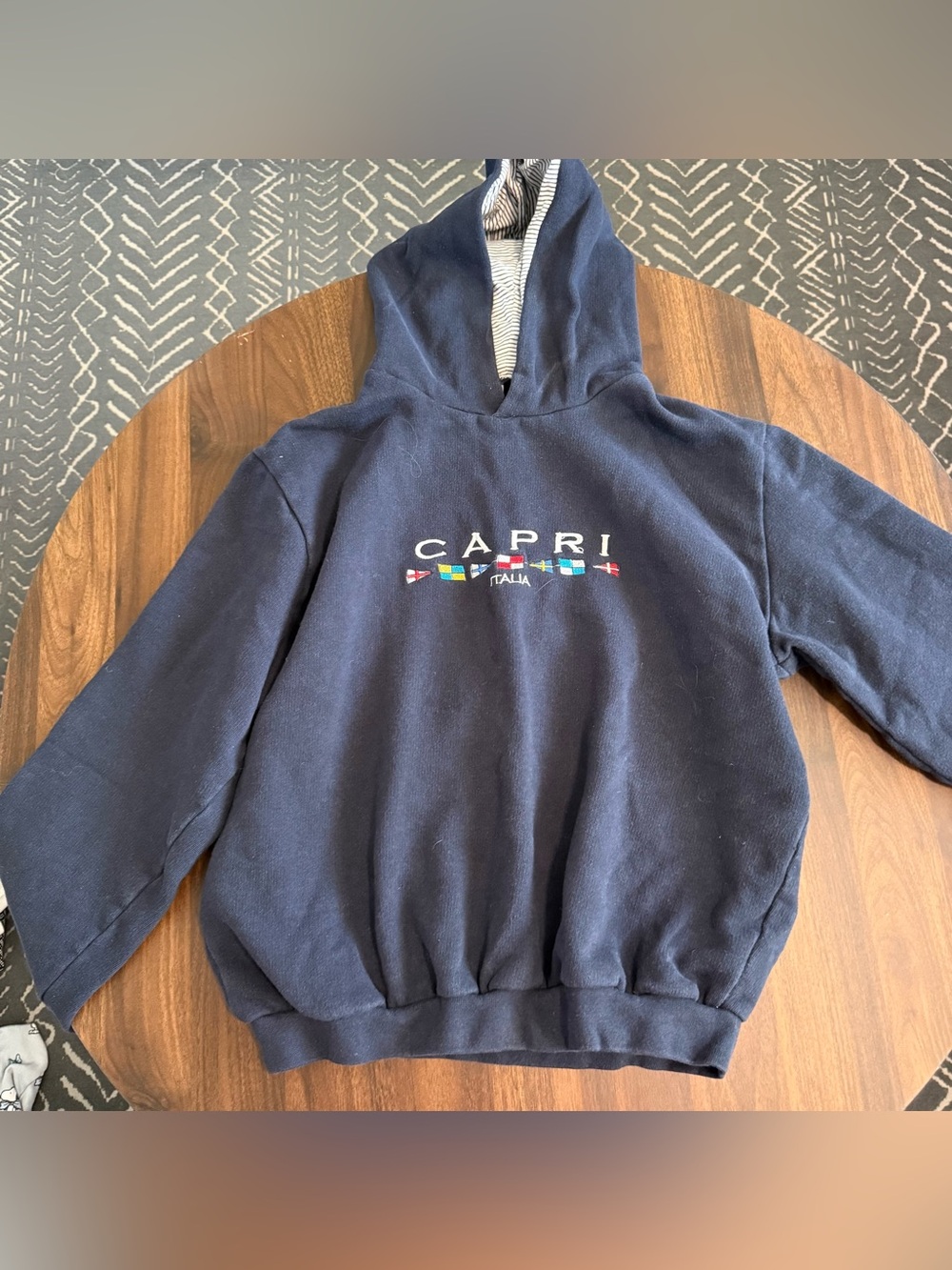 Italy embroidered hoodie